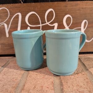 Aqua Kate Spade Ceramic Mugs Set
